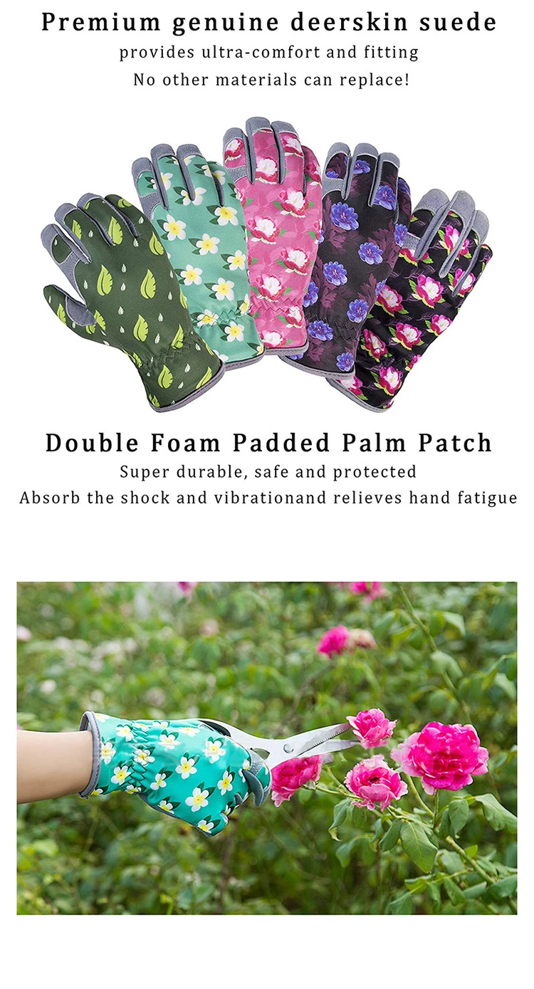 Best Garden Tools Gardening Gloves for Women Flexible Breathable Thorn Proof Gardening Gloves for Yard